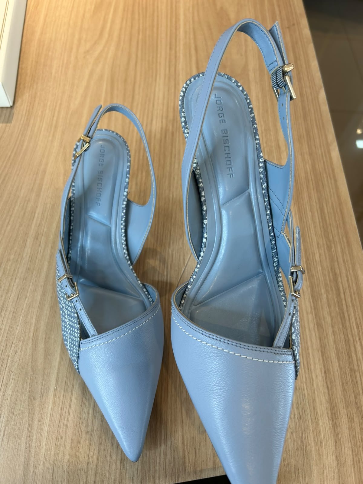 SCARPIN SLINGBACK JORGE BISCHOFF AZUL/38  J21544023001
